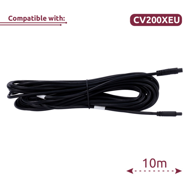 QUECLINK QL-CAM-EXT-CABLE-B2B-10M Cable extensor para cámara B2B-10M - Longitud 10M - Compatible con CV200XEU