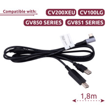 QUECLINK QL-DEBUG-CABLE Cable de depuración - Cable de depuración 2 en 1 para configuración - L tipo-C a USB y USB tipo-C - Long