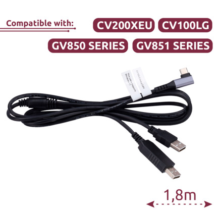 Comprar QUECLINK QL-DEBUG-CABLE Cable de depuración - Cable de depuración 2 en 1 para configuración - L tipo-C a USB y USB tipo-C - Longitud 1.8M