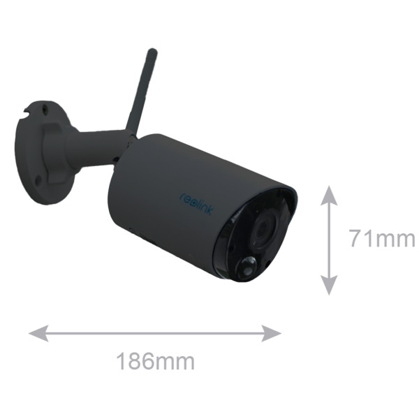 REOLINK RL-ARGUS-B320-B Reolink Camara WiFi a Batería - 3MP (2304 x 1296) - IR 10 m / Sirena - Deteccion PIR Humanos / Vehículos (1)