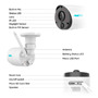 REOLINK RL-ARGUS-B320-W Reolink Camara WiFi a Batería - 3MP (2304 x 1296) - IR 10 m / Sirena - Deteccion PIR Humanos / Vehículos (4)