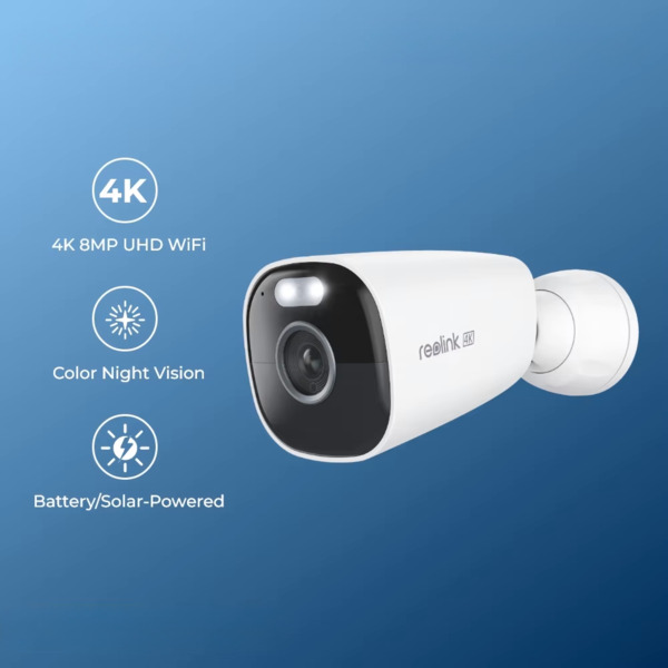REOLINK RL-ARGUS-B340 Reolink Camara WiFi a Batería - 5MP (2880 x 1616) - IR 10 m / Night Color - PIR Humanos / Vehículos / Masc (3)