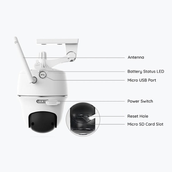 REOLINK RL-ARGUS-B420 Reolink Camara WiFi a Batería - 3MP (2304 x 1296) - IR 10 m - Detección PIR Humanos / Vehículos - Audio Bi (3)