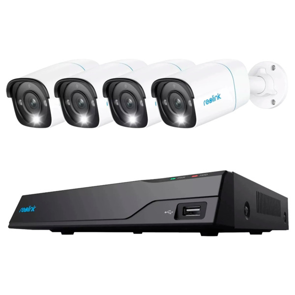 REOLINK RL-NVS8-5MB4 Reolink Kit NVR PoE + 4 camaras 5MP PoE 2TB - 5MP (2880x1616) - Deteccion Humanos / Mascotas / Vehículos -