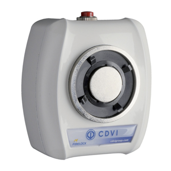 Retenedor electromagnético para puerta cortafuego 50Kg - 24Vdc