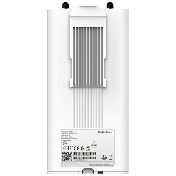 REYEE RG-AirMetro550G-B Reyee Wireless bridge hasta 867Mpbs - Estación Base para radioenlaces - Frecuencia 5.15 GHz  5.85 GHz - (3)
