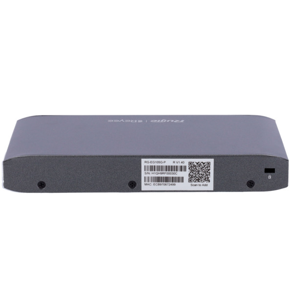 REYEE RG-EG105G-P Reyee Router Controlador Cloud -  5 Puertos RJ45 10/100 /1000 Mbps - 4 Puertos PoE+ 802.3af/at / Máximo 54W - (7)