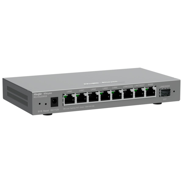 REYEE RG-EG209GS Reyee Router Controlador Gestionable - 8 Puertos RJ45 10/100 /1000 Mbps - 1 Puerto SFP LAN/WAN - Admite hasta 4 (1)