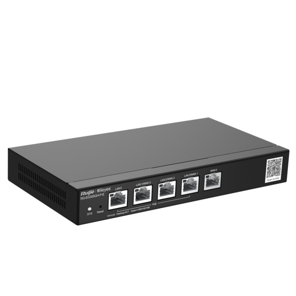 REYEE RG-EG305GH-P-E Reyee Router PoE Controlador Cloud - 4 Puertos PoE+ LAN + 1 Puerto WAN - 5 Puertos RJ45 10/100 /1000 Mbps - (5)