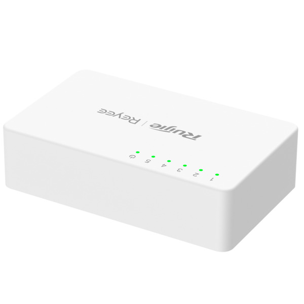 REYEE RG-ES05F Reyee Switch Sobremesa - Carcasa Plástico - 5 puertos RJ45 - Velocidad 10/100 Mbps - Plug and Play - Tecnología a (1)