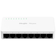 REYEE RG-ES08F Reyee Switch Sobremesa - Carcasa Plástico - 8 puertos RJ45 - Velocidad 10/100 Mbps - Plug and Play - Tecnología a