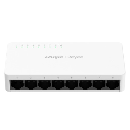 Comprar REYEE RG-ES08G-L Reyee Switch Sobremesa - Carcasa Plástico - 8 puertos RJ45 - Velocidad 10/100/1000 Mbps - Plug and Play - Tecnología ahorro de energía