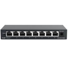 REYEE RG-ES108D Reyee Switch Sobremesa - Carcasa Metal - 8 puertos RJ45 - Velocidad 10/100 Mbps - Plug and Play - Tecnología aho