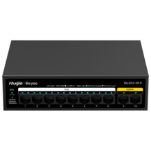 REYEE RG-ES110F-P Reyee Switch PoE Sobremesa - Carcasa Metal - 8 puertos RJ45 10/100 Mbps PoE+ 802.3af/at  - 2 Puertos Uplink RJ