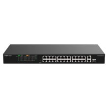 REYEE RG-ES126FGS-P Reyee Switch PoE Sobremesa - 24 Puertos RJ45 + 1 Uplink RJ45 + 1 SFP Combo - 24 Puertos 10/100Mbps + 2 Puert