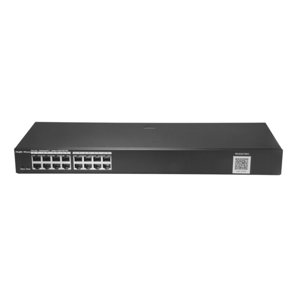 REYEE RG-ES216GC Reyee Switch Cloud - 16 puertos RJ45 Gigabit - Velocidad de puertos 10/100/1000 Mbps - Plug & Play - VLAN/P