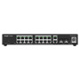 REYEE RG-ES220GS-P Reyee Switch PoE Cloud Gestionable - 16 PoE 802.3af/at + 2 SFP + 2 uplink RJ45 - 18 RJ45 10/100/1000Mbps + 2 (2)