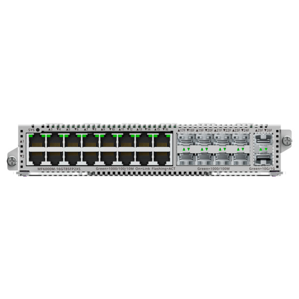 REYEE RG-MF6000M-16GT8SFP2XS Reyee E-Lighten Line Card - Tarjeta de Interfaces para Switch modular - Compatible con RG-NBF6002M (1)