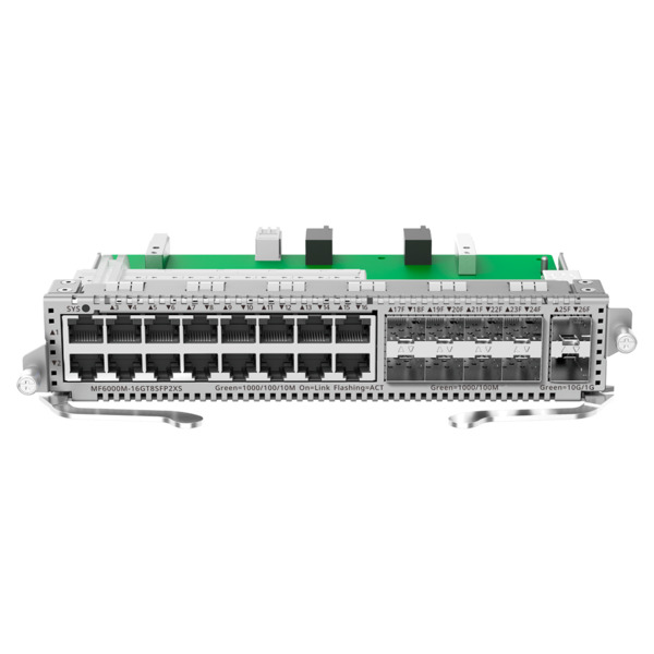 REYEE RG-MF6000M-16GT8SFP2XS Reyee E-Lighten Line Card - Tarjeta de Interfaces para Switch modular - Compatible con RG-NBF6002M