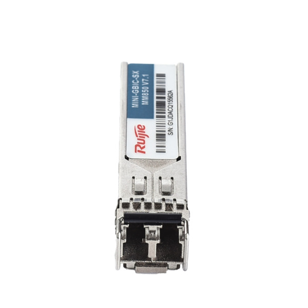 REYEE RG-MINI-GBIC-SX-MM850 Ruijie Módulo transceptor SFP - Longitud de Onda 850 nm - Fibra multimodo - Conector LC dúplex - Máx (5)
