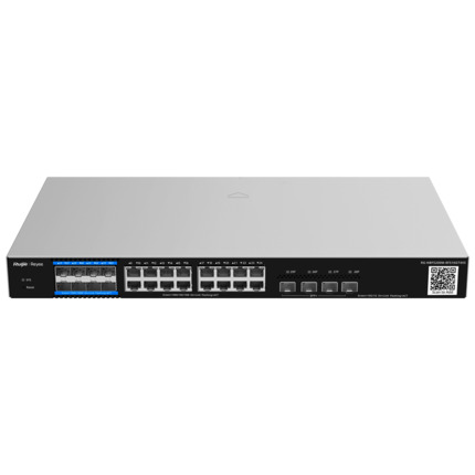 Comprar REYEE RG-NBF5200M-8FS16GT4XS Reyee E-Lighten Switch Cloud Capa 3 - 16 puertos RJ45 Gigabit + 4 puertos SFP+ 10 Gbps - 8 Puertos SFP E-Lighten (PON/Ethernet) - Static LAG/DHCP Snoop/IGMP Snoop/Port Mirror - VLAN/Port Isolation/STP/RSTP/ACL/QoS/802