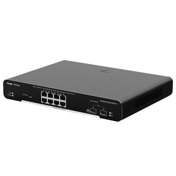 REYEE RG-NBS3100-8GT2SFP-P Reyee Switch PoE Cloud Capa 2 - 8 puertos PoE+ Gigabit+ 2 SFP Gigabit - 30W por puerto 802.3af/at / M (3)