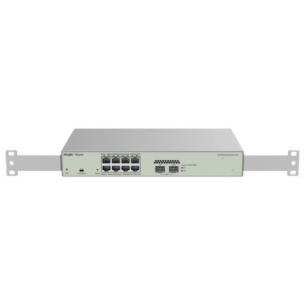 REYEE RG-NBS3100-8GT2SFP-P-V2 Reyee Switch PoE Cloud Capa 2 - 8 puertos PoE+ Gigabit+ 2 SFP Gigabit - 30W por puerto 802.3af/at