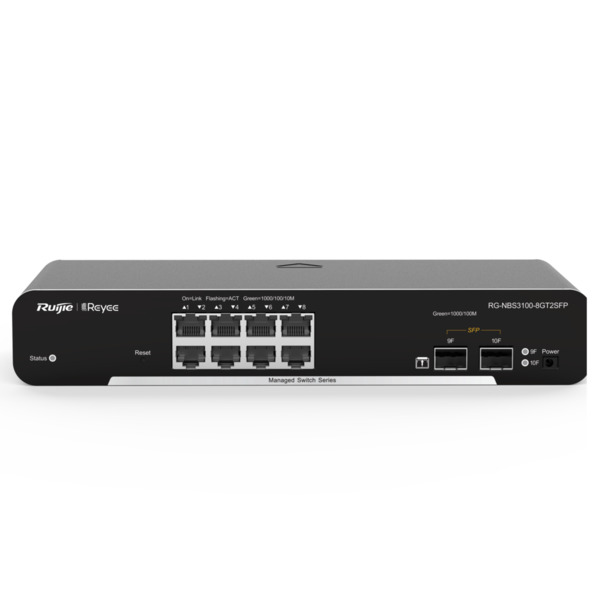 REYEE RG-NBS3100-8GT2SFP Reyee Switch Cloud Capa 2 - 8 puertos Gigabit+ 2 SFP Gigabit - Velocidad 10/100/1000 Mbps - Static LAG/