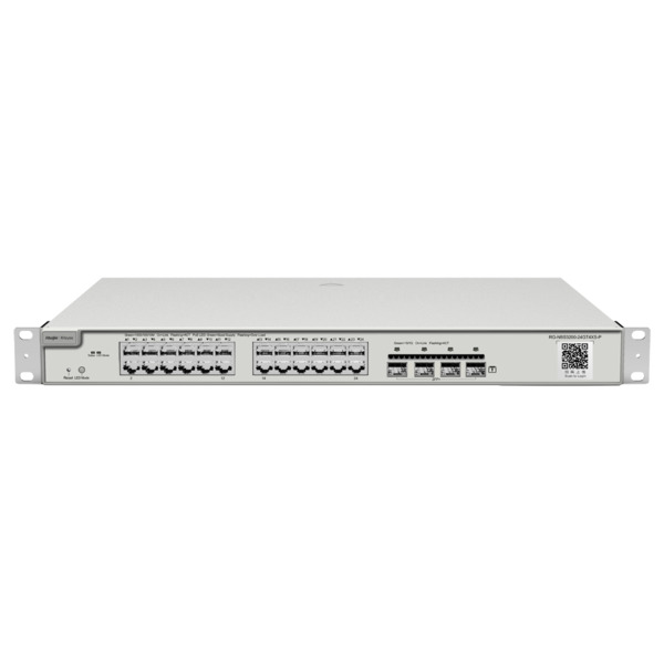 REYEE RG-NBS3200-24GT4XS-P Reyee Switch PoE Cloud Capa 2+ - 24 puertos PoE Gigabit+ 4 10Gbps SFP+ - 30 W por puerto 802.3af/at