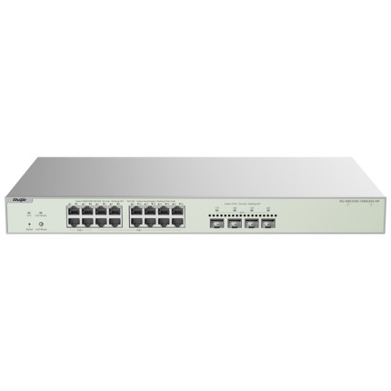 Comprar REYEE RG-NBS3300-16MG4XS-HP Reyee Switch PoE Cloud Capa 2 - 16 puertos PoE MultiGigabit+ 4 10Gbps SFP+ -  PoE 802.3af/at/bt hasta 90w / Máximo 370W - Static LAG/DHCP Snoop/IGMP Snoop/Port Mirror - VLAN/Port Isolation/STP/RSTP/ACL/QoS - Enrackable