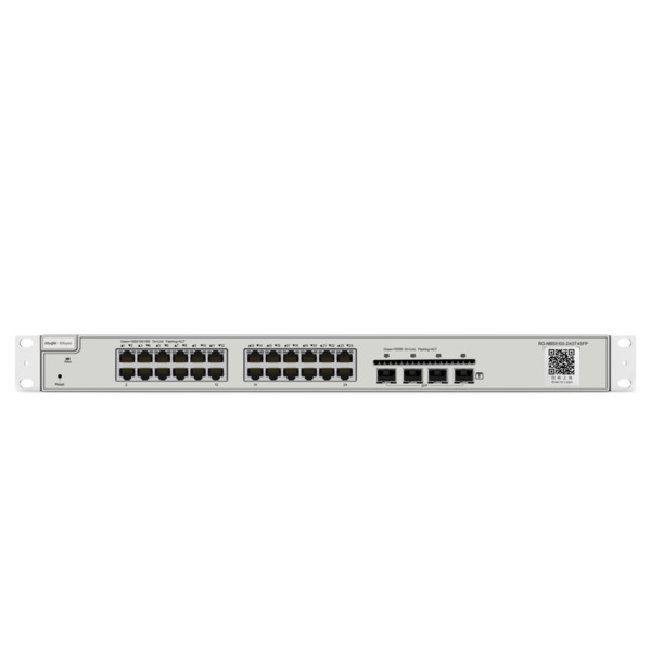 REYEE RG-NBS5100-24GT4SFP Reyee Switch Cloud Capa 3 - 24 puertos RJ45 Gigabit - 4 puertos SFP Gigabit - Static LAG/DHCP Snoop/IG (1)