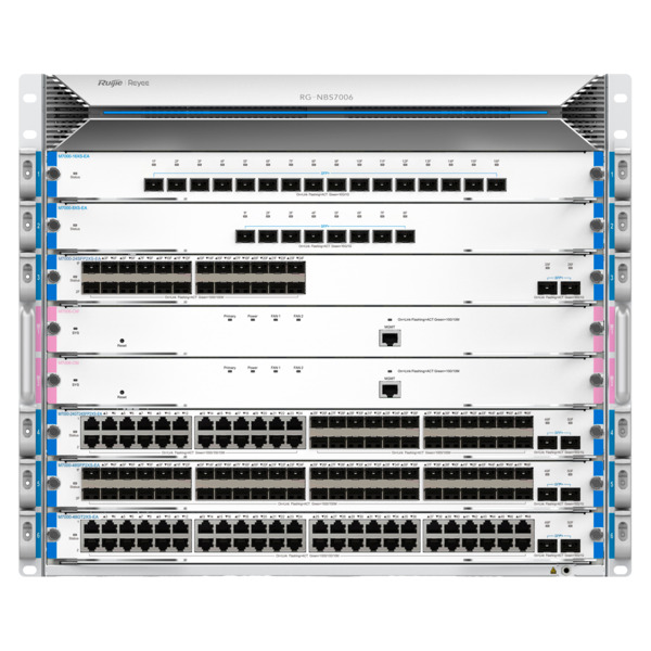 REYEE RG-NBS7006 Reyee Switch Modular de Chasis L3 - 6 Slot de Expansión (Tamaño total de 9U) - Hasta 288 puertos GE / 288 SFP G (1)