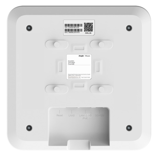 REYEE RG-RAP2260 Reyee - AP Omnidireccional Wi-Fi 6 - Frecuencia 2.4 y 5 GHz - Soporta 802.11a/b/g/n/ac/ax - Velocidad transmisi (9)