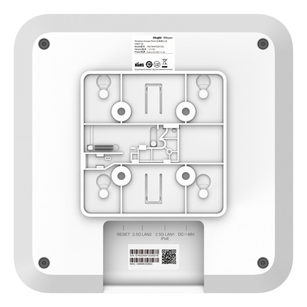 REYEE RG-RAP2260(H) Reyee - AP Omnidireccional Wi-Fi 6 Alta Densidad - Frecuencia 2.4 y 5 GHz  - Soporta 802.11a/b/g/n/ac/ax - V (9)