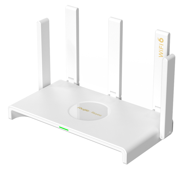 Reyee Router Gigabit Mesh Wi-Fi 6 AX3000 - 5 Puertos RJ45 10/100/1000 Mbps - 802.11ax 2x2 y doble banda 2.4 y 5 GHz - Gestión Re