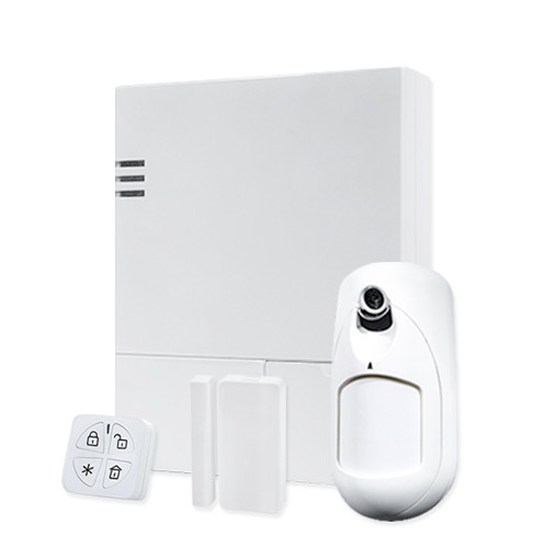 RISCO AIR RW432P803EUA Kit físico de LightSYS Air. Grado 2, Contiene: Central LightSYS Air Wi-Fi e IP ,módulo 4G, detector PirCa