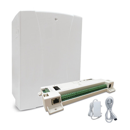 Comprar KIT-BOX-G2-LIGHTSYSP Kit LightSYS+ Grado 2 compuesto de panel LightSYS +, caja de policarbonato pequeña y fuente de alimentación de 2,5 A.