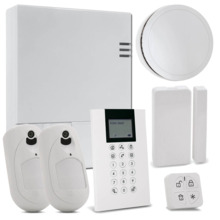 RISCO KIT_LIGHTSYS_AIR_F Kit de LightSYS Air con módulo 4G + Mando remoto Panda + 2 x Detector eyeWAVE con Cámara + Contacto Mag