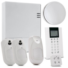 RISCO KIT_LIGHTSYS_AIR_J Kit de LightSYS Air con módulo 4G + Mando remoto Panda + 2 x Detector eyeWAVE con Cámara + Detector iWA