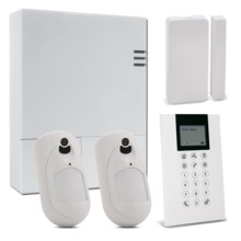 RISCO KIT_LIGHTSYS_AIR_L Kit de LightSYS Air con módulo 4G + 2 x Detector eyeWAVE con Cámara + Contacto Magnético Slim +  Teclad