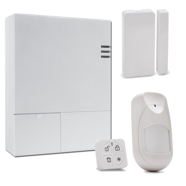 RISCO KIT_LIGHTSYS_AIR_N Kit de LightSYS Air con módulo 4G + Mando remoto Panda + Detector iWAVE Antimascotas/PIR inalámbrico +
