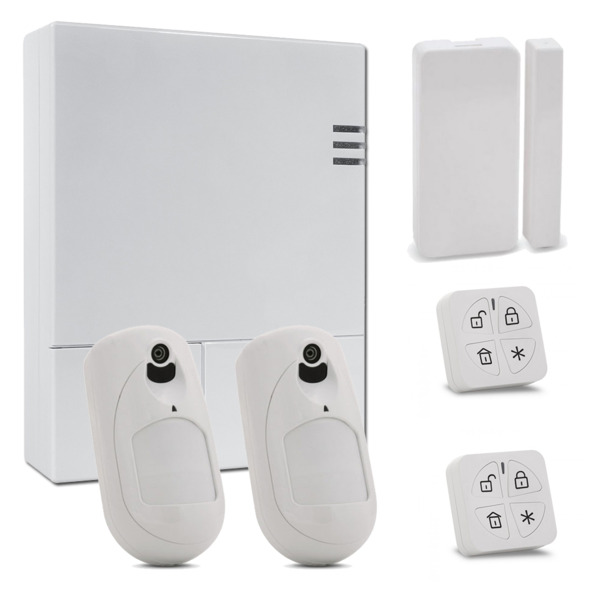 RISCO KIT_LIGHTSYS_AIR_P Kit de LightSYS Air con módulo 4G + 2x PIRCAM + Módulo 4G + Contacto Magnético + 2x Mando Panda Risco