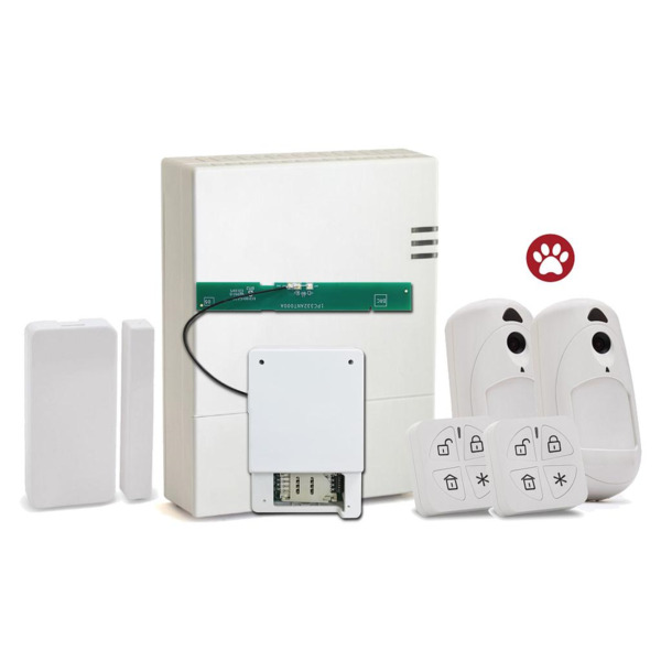 RISCO KIT_WICOM_ESPECIAL_6 Kit Wicomm 6 Central + 2x PIRCAM + Módulo 4G + Contacto Magnético + 2x Mando Panda Risco