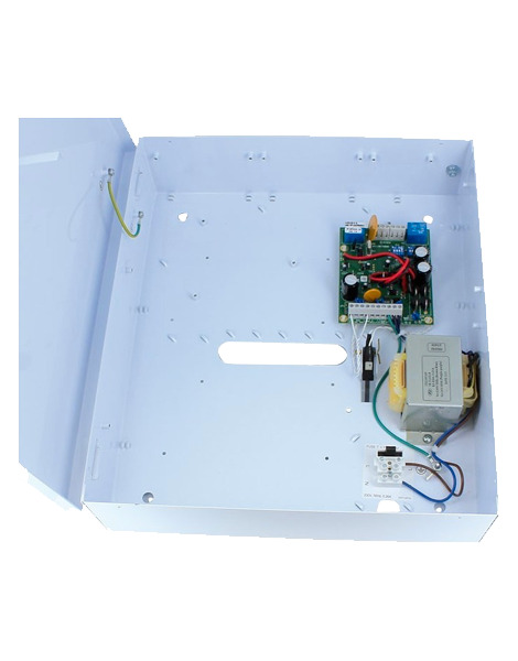 RISCO RP128PSPSEUA Fuente Alimentación en BUS 3A Grado 3 Caja Transformador y 2 relés para centrales LightSYS+ (2)