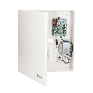 RISCO RP128PSPSEUA Fuente Alimentación en BUS 3A Grado 3 Caja Transformador y 2 relés para centrales LightSYS+