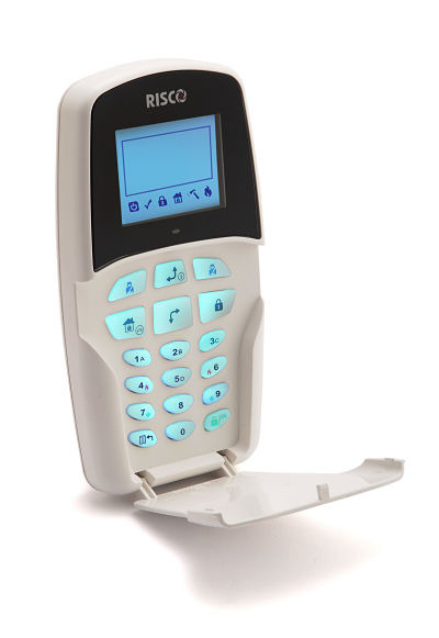 RISCO RP432KPP0GEA Teclado LCD de Grado 2 con Lector de Proximidad 13,56MHz para LightSYS+ ( Sin Logo RISCO )