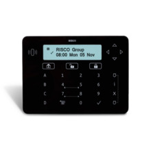 RISCO RPKELPB0000B Teclado táctil Elegant Negro con Lector de Proximidad de Grado 3, para  LightSYS+(no incluye tags de proximid