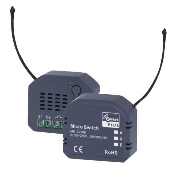 RISCO RPZWSW868EUA Micro módulo interruptor ON/OFF 800S, 868MHz