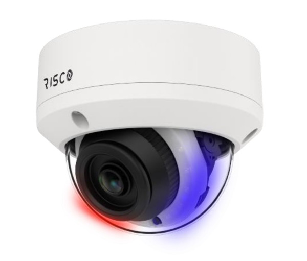 RISCO RVCM32A330RA Cámara IP Domo WiFi con IA 5MP VUpoint IP67 Metal