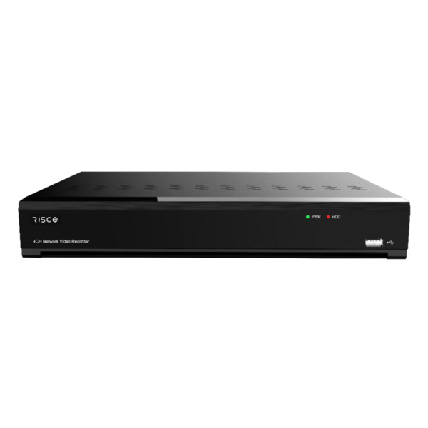 RISCO RVNVR044K1RA Grabador NVR 4CH 12MP 4K VUpoint RISCO